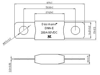 Dissmann fuse Flat plug fuse DNN-C D E fuse-1